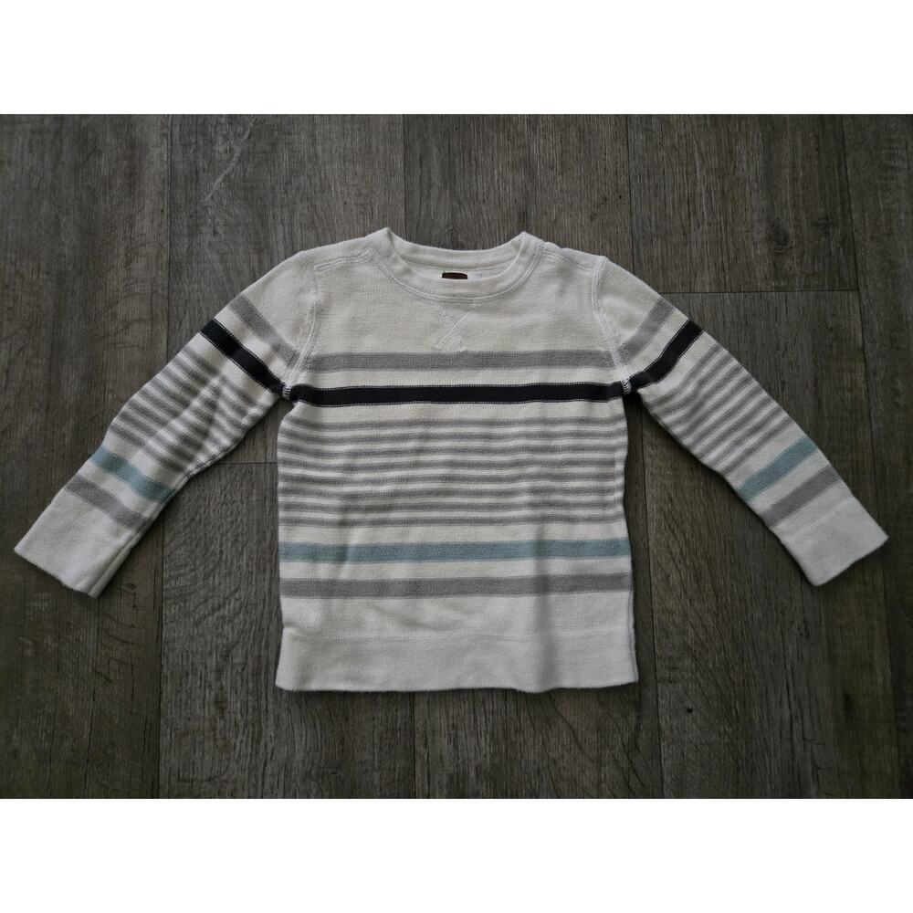 TEA COLLECTION Boys Multi-stripe Sweater Cardigan Size XS 2-3